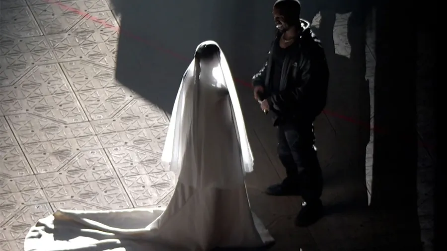 kim kardashian casa kanye west donda balenciaga couture