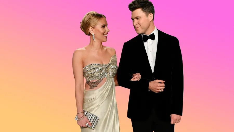 Scarlett Johansson y Colin Jost.