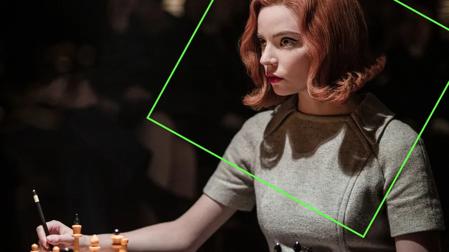 Anya Taylor-Joy en Gambito de Dama.