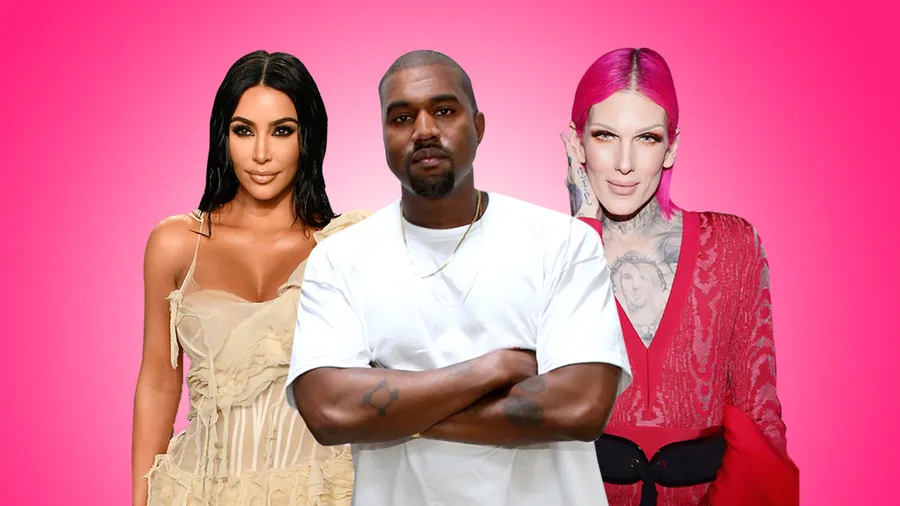 Kim Kardashian, Knaye West, Jeffree Star.
