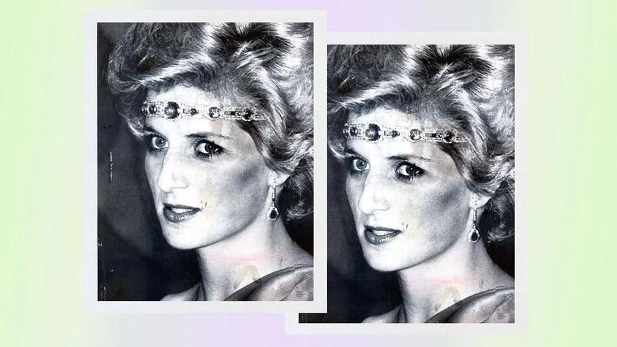 Lady Di collar esmeraldas