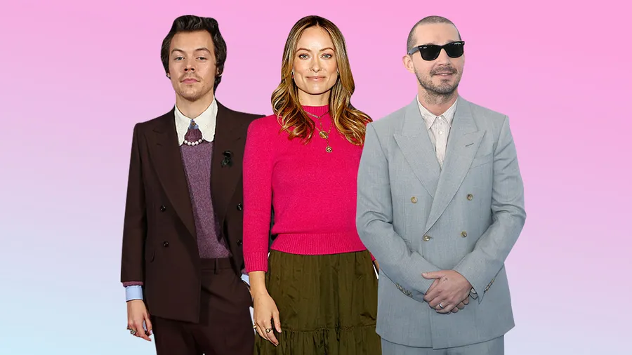 Harry Styles, Olivia Wilde y Shia LaBeouf.