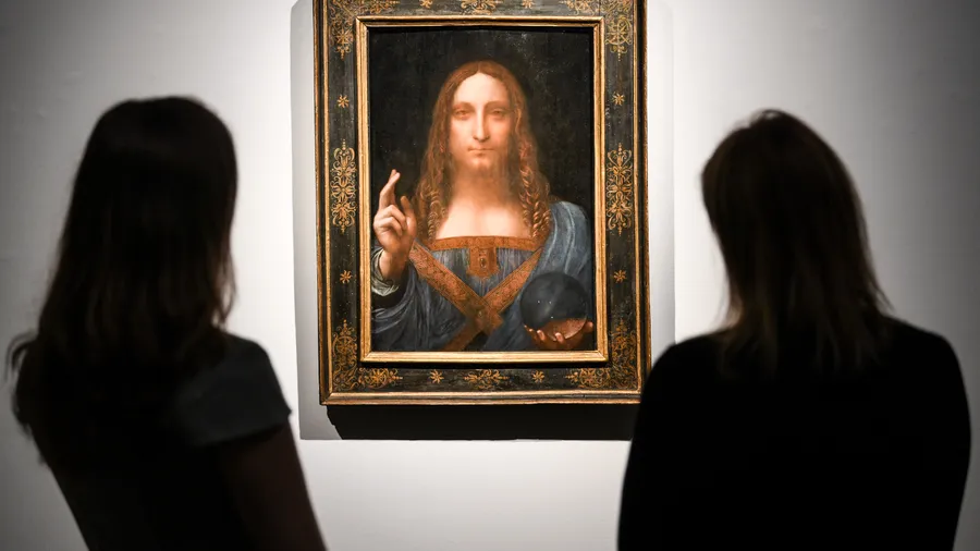 Leonardo da Vincis 'Salvator Mundi' Christie's photocall, London, UK - 24 Oct 2017