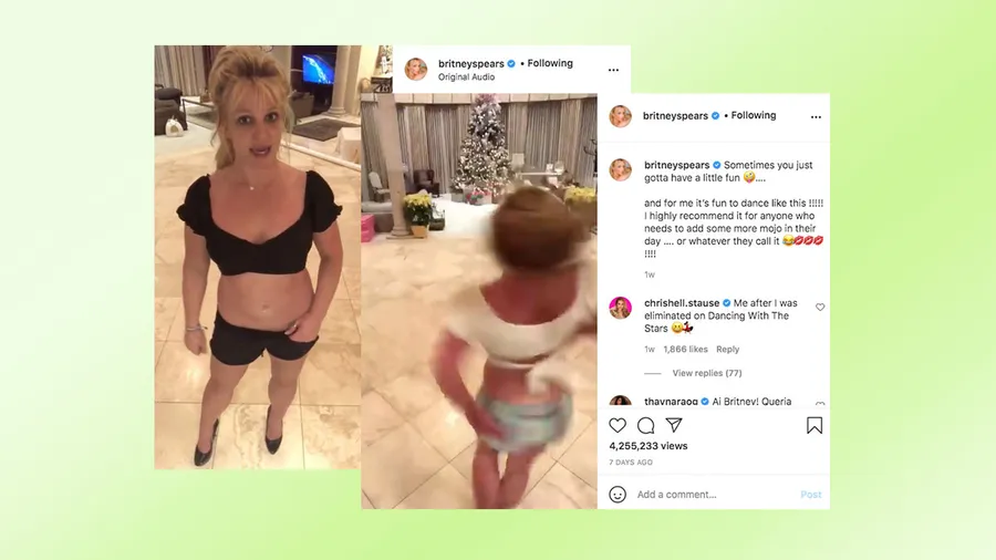 Perfil de Instagram de Britney.