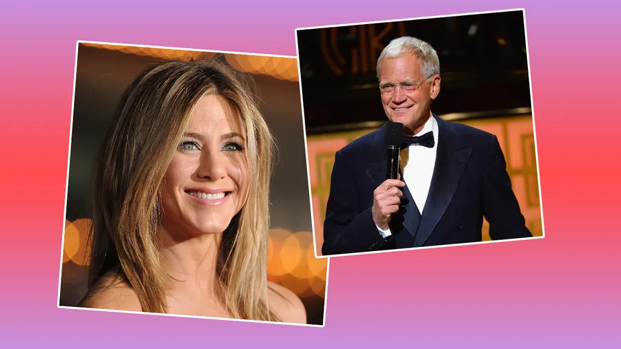 Jennifer Aniston, David Letterman.