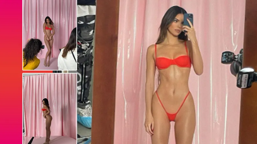 Kendall Jenner en la campaña de Skims.