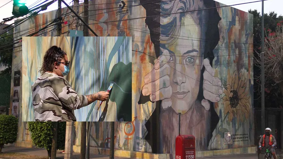 Mural de Converse en Polanco