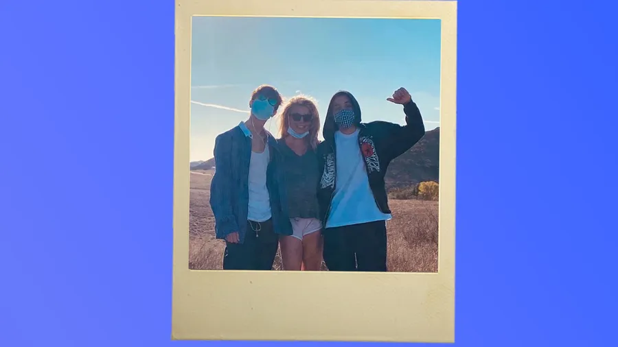 Britney Spears con sus hijos Jayden y Sean.