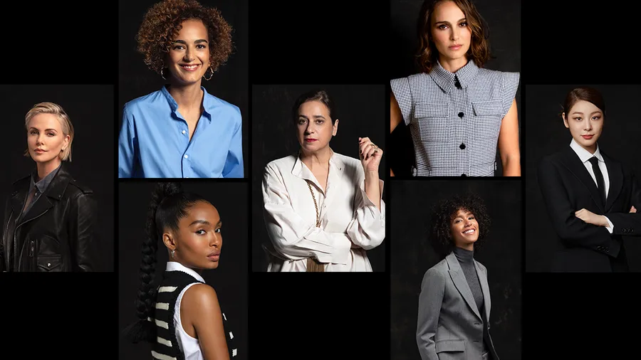 Natalie Portman, Yara Shahidi, Charlize Theron, Leïla Slimani, India Mahdavi, Dilone, Yuna Kim y Li Bingbing.