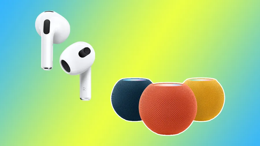 AirPods tercera generación y HomePod Mini.