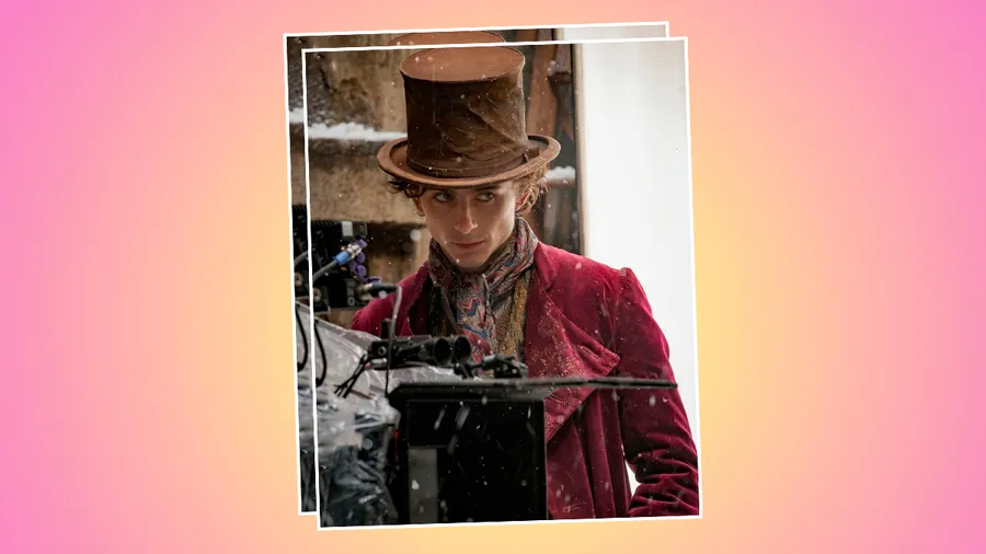 Timothée Chalamet es el nuevo Willy Wonka y lo hace oficial con estas fotos