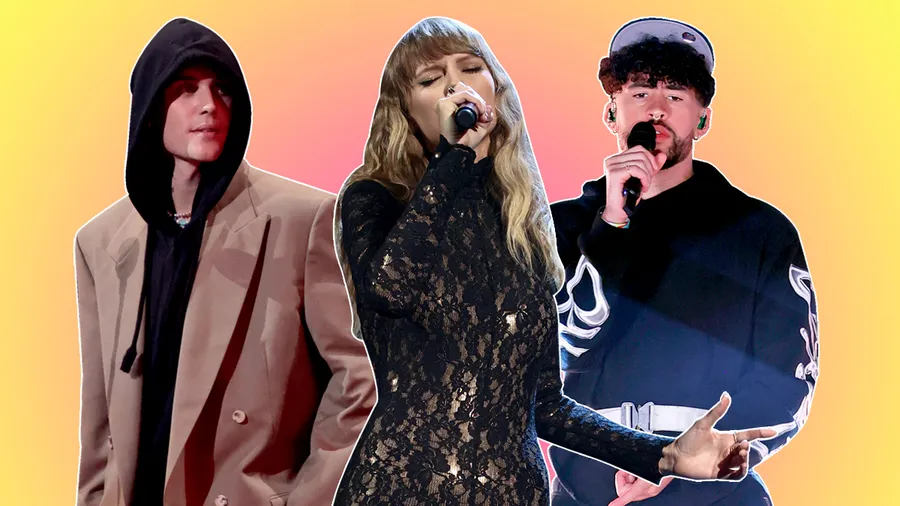 Justin Bieber, Taylor Swift, Bad Bunny