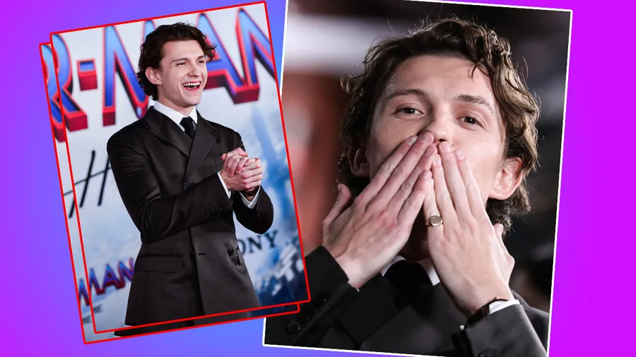 Tom Holland en la premiere de Spider-Man: No Way Home.