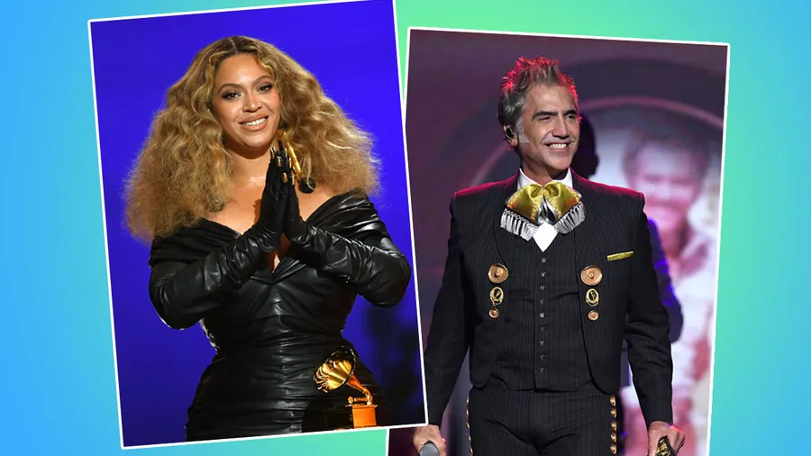 Beyoncé y Alejandro Fernández.