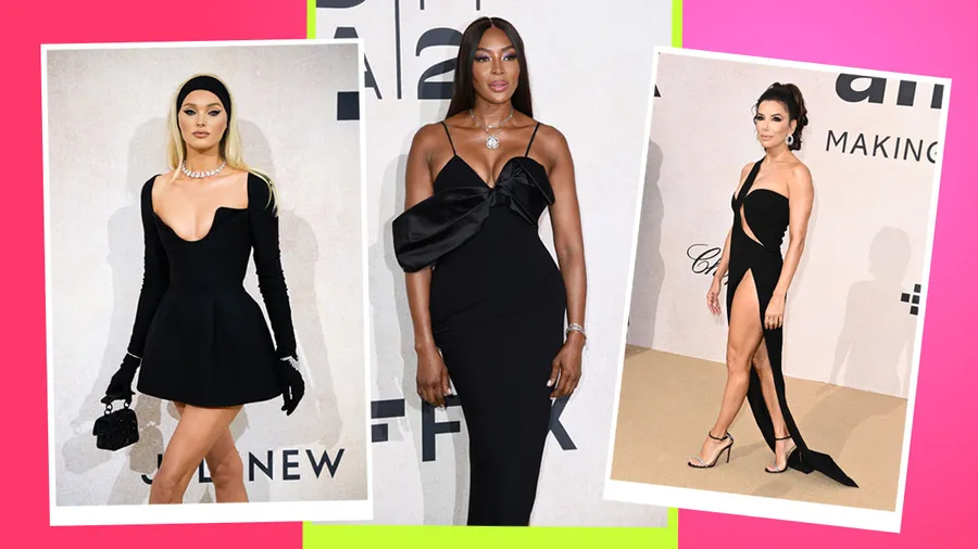 Elsa Hosk, Naomi Campbell, Eva Longoria en amfAR Cannes.