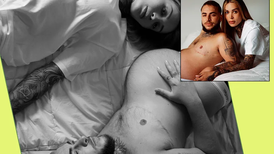 calvin klein hombre trans embarazado