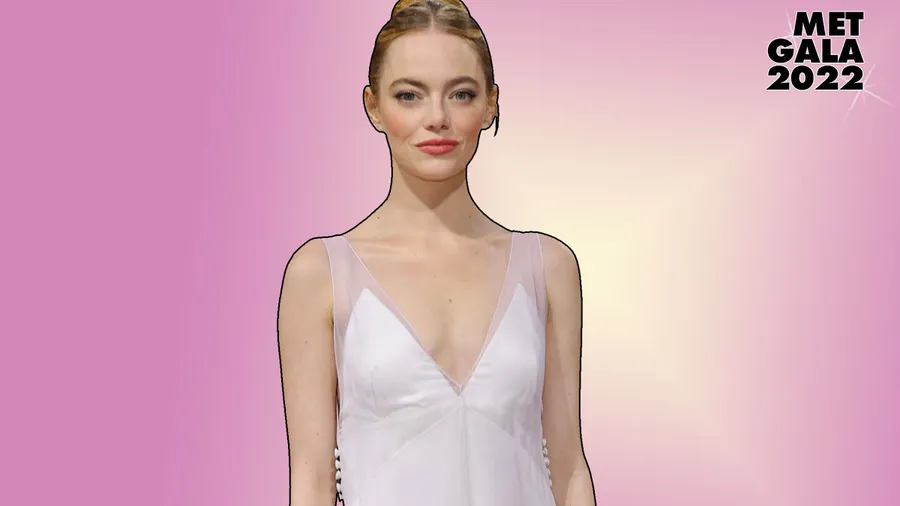 Emma Stone con un vestido de Louis Vuitton en la Met Gala 2022.