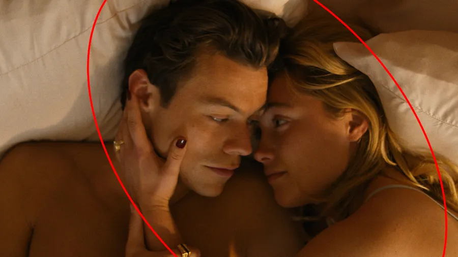 Harry Styles and Florence Pugh in "Don't Worry Darling" (2022)
