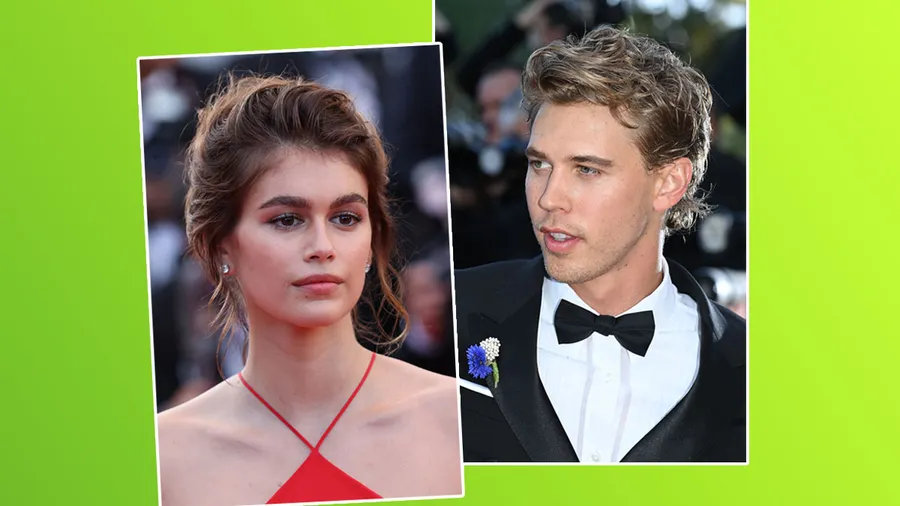 Kaia Gerber y Austin Butler en Cannes.
