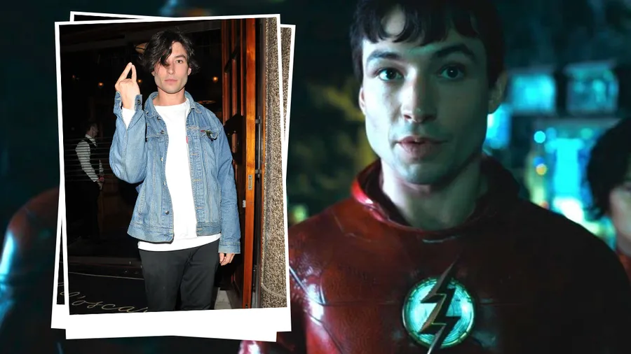 Ezra Miller como The Flash.