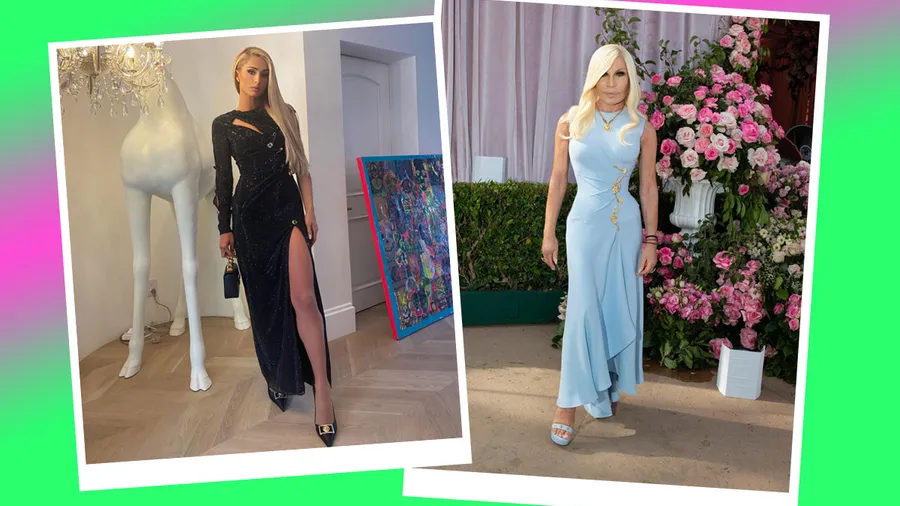 Paris Hilton, Donatella Versace en la boda de Britney Spears.