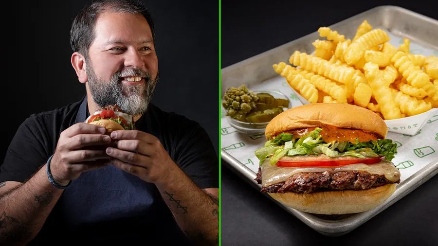 Enrique Olvera crea la Ant Burger para Shake Shack.