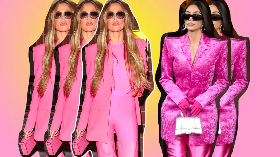 Khloé Kardashian, Kim Kardashian en looks de Balenciaga.