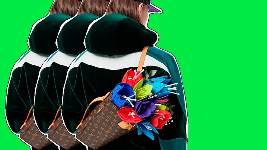 ramo bouquet flores vuitton