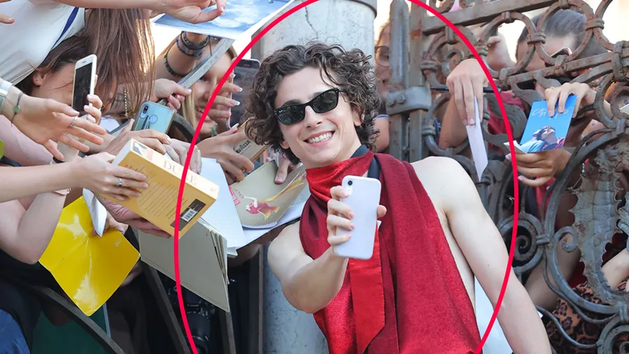Timothée Chalamet en el Festival de Venecia