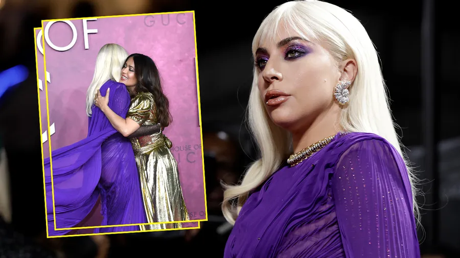 Lady Gaga y Salma Hayek.