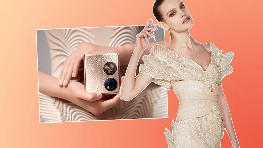 Iris Van Herpen se alía con Huawei para presentar su primer teléfono plegable