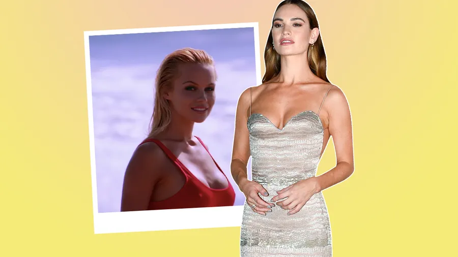Pamela Anderson en Baywatch, Lily James