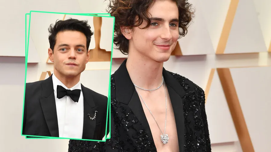 Rami Malek y Timothée Chalamet en los Oscar 2022.