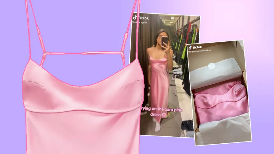 Vestido satinado cut out