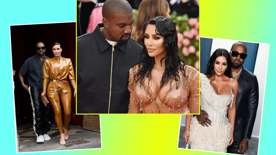 Kim Kardashian y Kanye West.