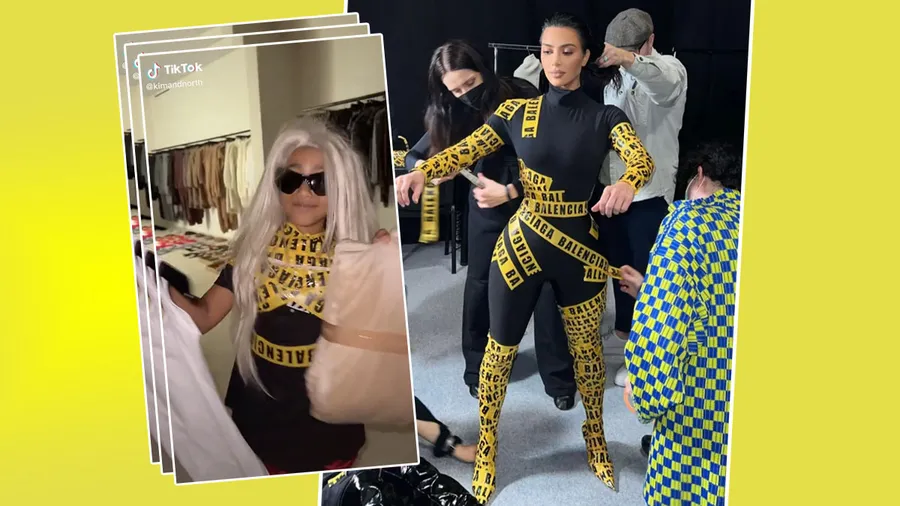 North West se burla de uno de los momentos más virales de Kim Kardashian.