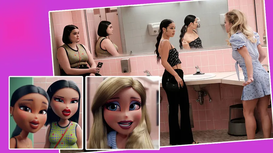 Bratz recrea la icónica escena del baño de Euphoria con Maddy, Cassie y Kat.