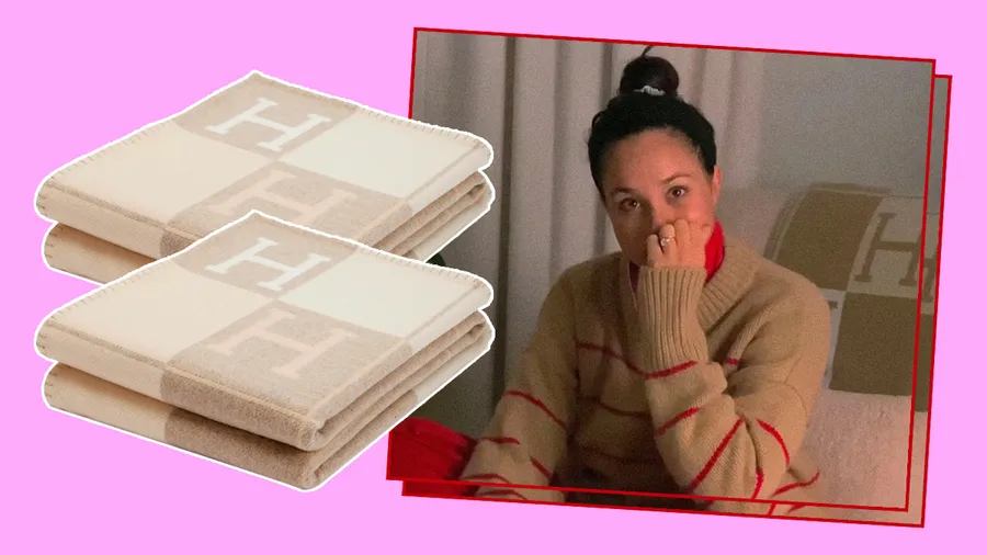 El Markle Effect regresa con la manta de Hermès.