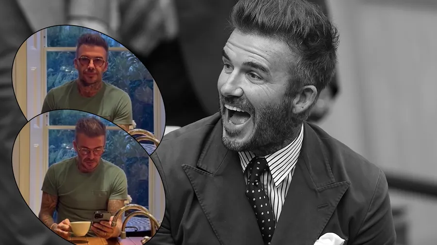 David Beckham cantando "All I Want for Christmas Is You" de Mariah Carey