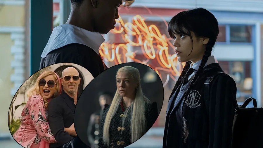 Wednesday (2022), The White Lotus (2022), House of the Dragon (2022).