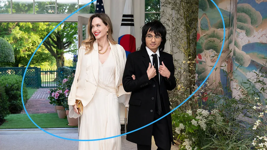 Angelina Jolie y Maddox asisten a una cena de estado en la Casa Blanca.