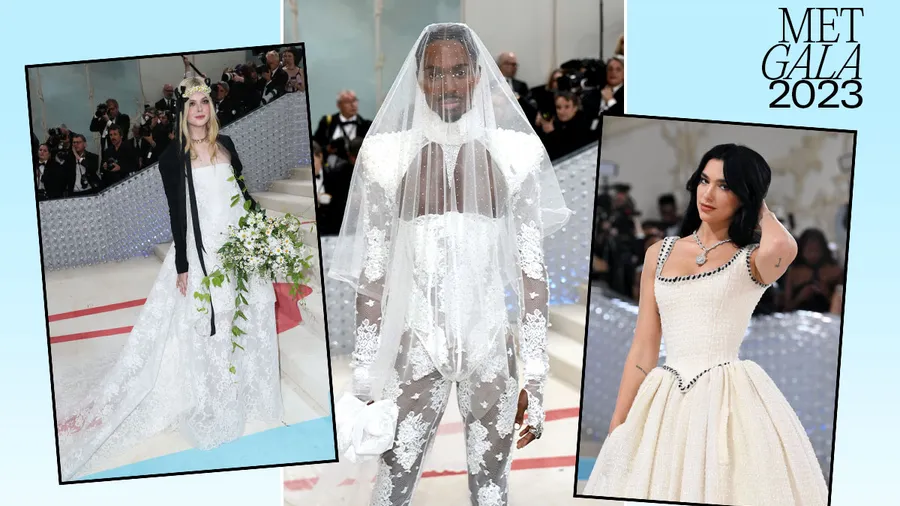Elle Fanning, Alton Mason y Dua Lipa fueron algunas de las celebridades que usaron vestidos de novia en la Met Gala 2023.