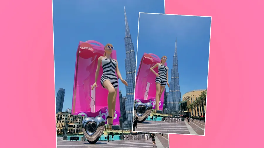 Una Barbie gigante se apodera de las calles de Dubai