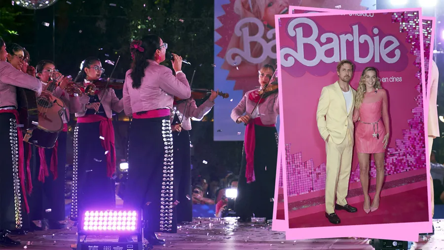 La fiesta de Barbie en México fue con mariachi y mucho rosa.