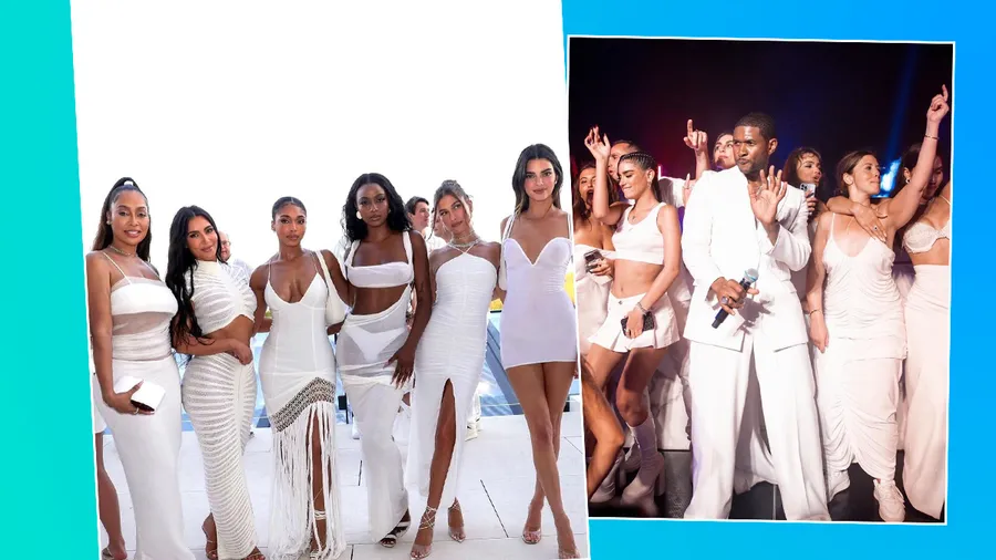La "white party" a la que fueron las Kardashian, Beyoncé, DiCaprio y más