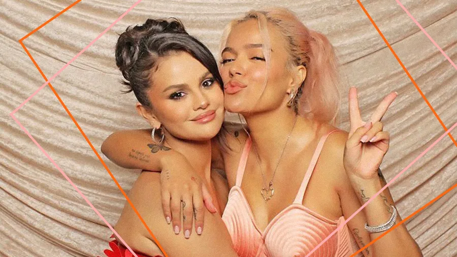 Selena Gomez y Karol G, las mejores amigas en el concierto de la colombiana