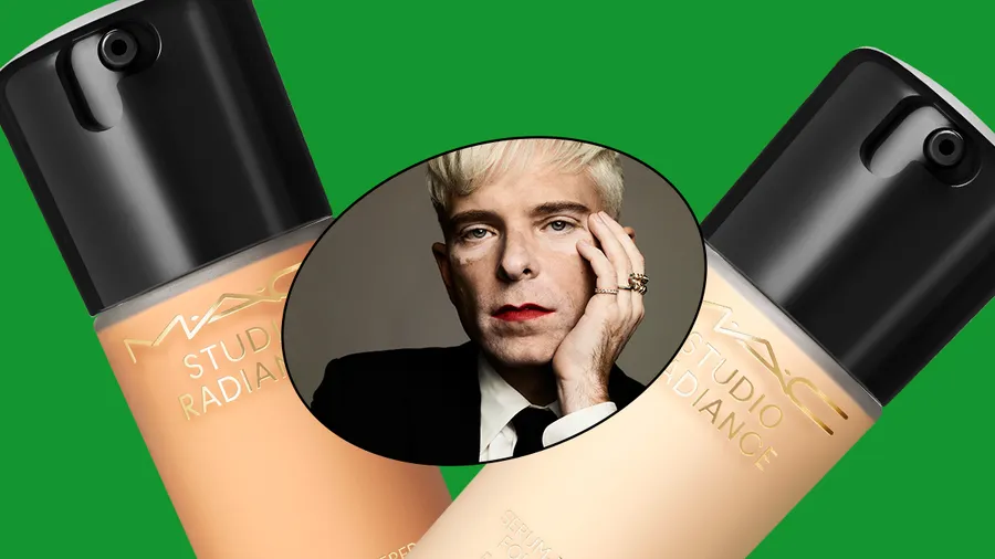 Drew Elliot, director creativo de MAC, y su más reciente lanzamiento Studio Radiance Serum-Infused Foundation