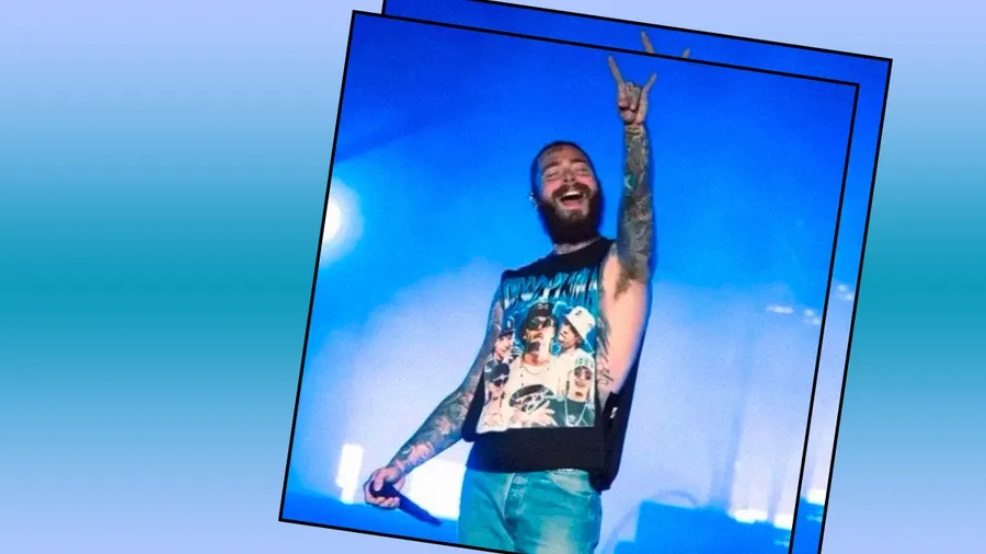 Post Malone le rinde tributo a Peso Pluma con su look en la CDMX.