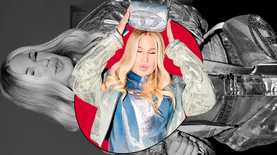 Una drag queen se transforma en Jennifer Coolidge para el desfile de Diesel FW23