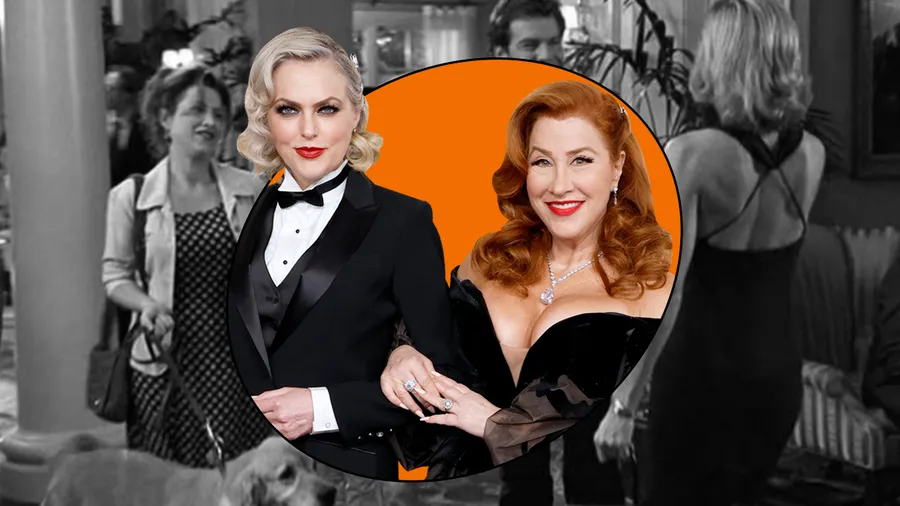 Elaine Hendrix y Lisa Ann Walter Walter de Juego de Gemelas se reúnen en los SAG Awards.